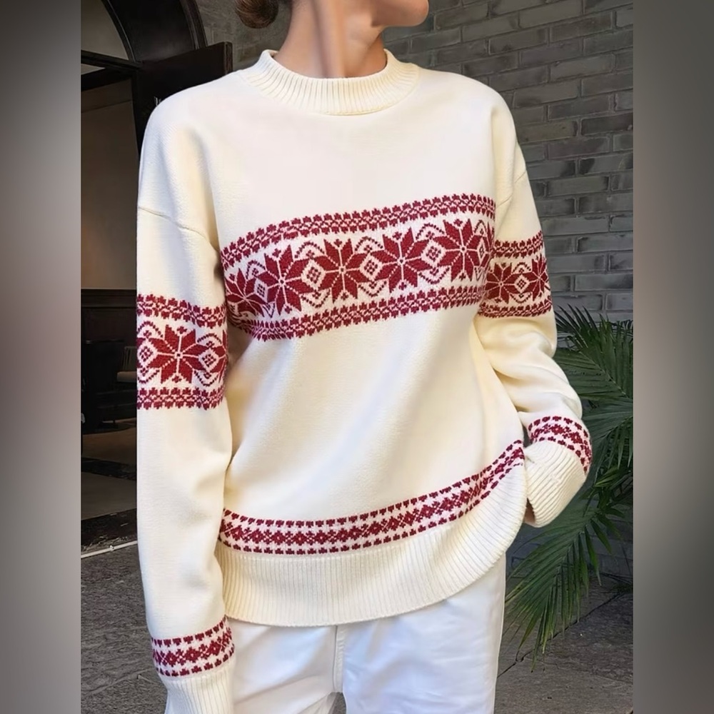 Apres Snowflake Fair Isle Sweater - Picture 3 of 14
